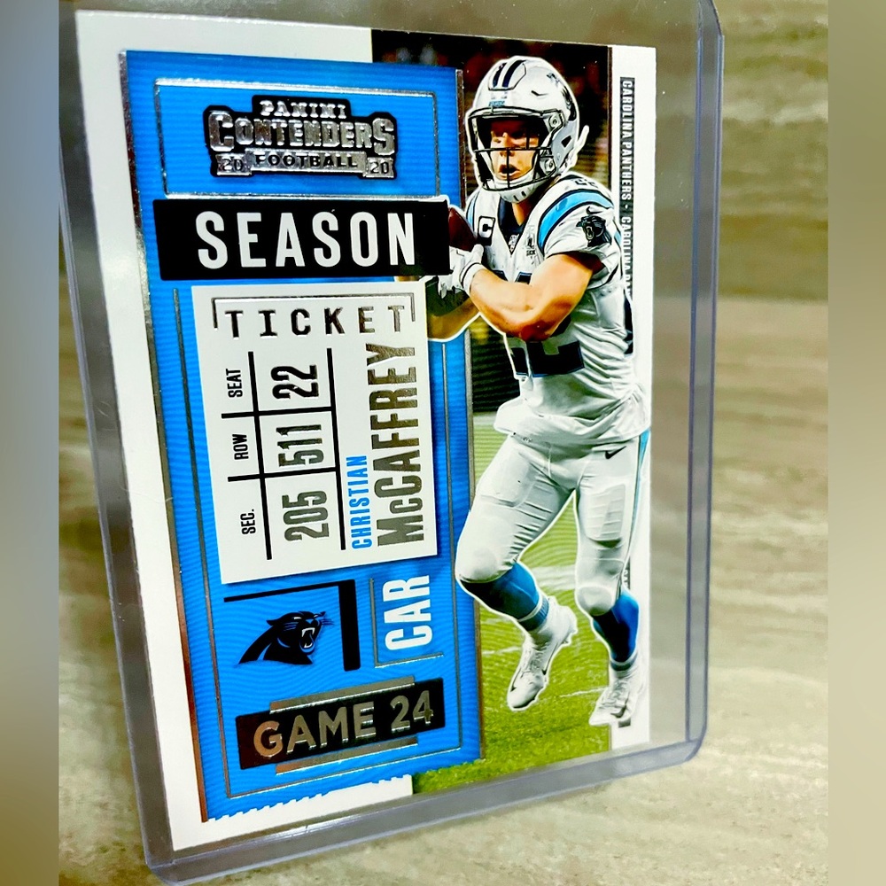 New Christian McCaffrey Panini Football Card 2020